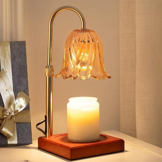 Godonlif Candle Warmer Lamp with Timer Dimmable, Birthday Gifts for Women Mom, House Warming Gifts New Home Decor, Wax Melt Warmer for Jar Candles